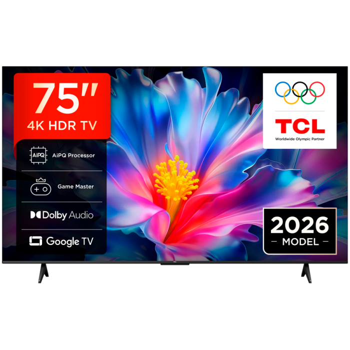 TCL 75P6L 75'' 4K UHD Built-in 2.4/5GHz Wi-Fi MIMO DVB-C Pan EU